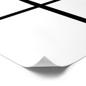 Random Squares hassen Mondrian Poster (Ecke)