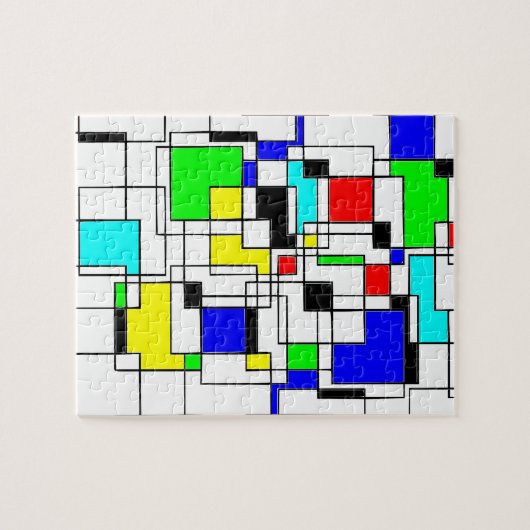 Random Squares hassen Mondrian Puzzle (Horizontal)