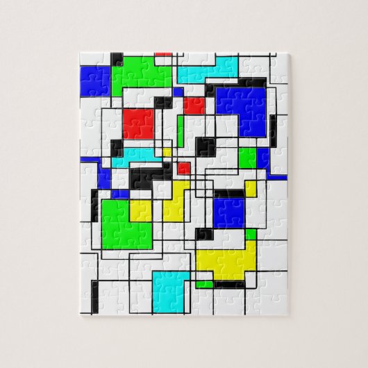 Random Squares hassen Mondrian Puzzle (Vertikal)