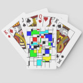 Random Squares hassen Mondrian Spielkarten (Rückseite)