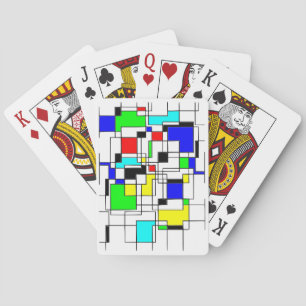 Random Squares hassen Mondrian Spielkarten
