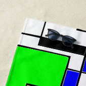 Random Squares hassen Mondrian Strandtuch (Beispiel)