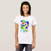 Random Squares hassen Mondrian T-Shirt (Vorne ganz)