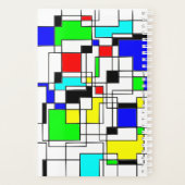 Random Squares Retro Art Planer (Rückseite)