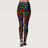 Random Stars Musterfarben Leggings (Rückseite)