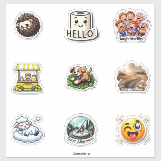 Random Stickers Pack Aufkleber (Blatt)