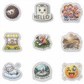 Random Stickers Pack Aufkleber (Vorderseite)