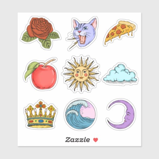 Random Stuff Aufkleber (Blatt)