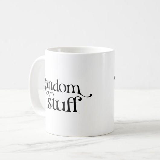 Random Stuff Funny Kaffeetasse (Vorderseite Links)