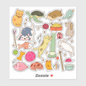 Random Stuff Sticker (Blatt)