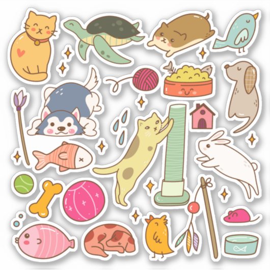 Random Stuff Sticker (Vorderseite)