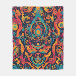 Random Surreal Dream Fleecedecke