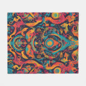 Random Surreal Dream Fleecedecke (Vorderseite (Horizontal))