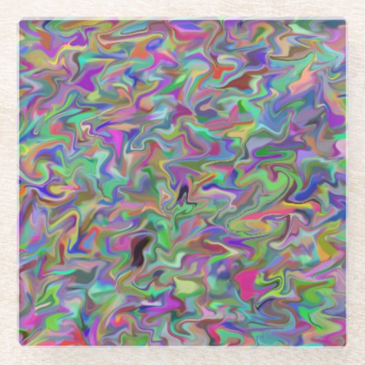 Random Swirl Glass Untersetzer (Vorderseite)