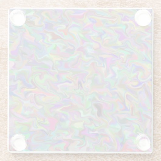 Random Swirl Glass Untersetzer (Rückseite)