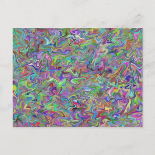 Random Swirl Postkarte (Vorderseite)