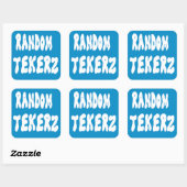 Random Tekerz Square Sticker (Blatt)