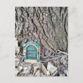 Random Things Found in the Woods Fairy Door Postkarte (Vorderseite)