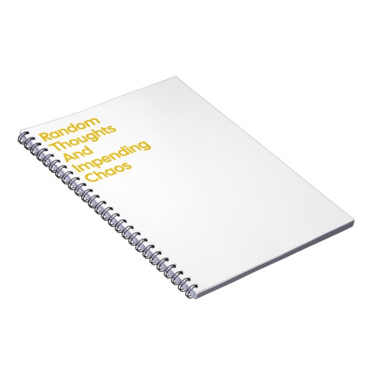 Random Thoughts and Bevorstehende Chaos Notizblock (Rechte Seite)