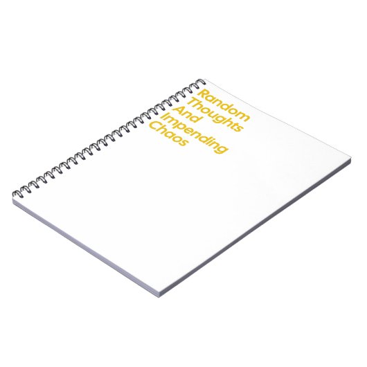 Random Thoughts and Bevorstehende Chaos Notizblock (Linke Seite)