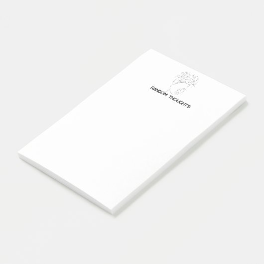 Random Thoughts Postit Notes Post-it Klebezettel (angewinkelt)