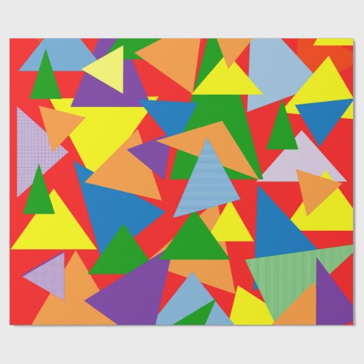 Random Triangle Geschenkpapier (Flach)