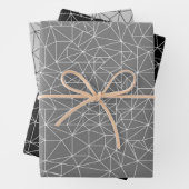 Random Triangle Grayscale Wrapping Paper Sheets Geschenkpapier Set (Beispiel)