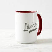 Random Varsity - Bibliothek Tasse (VorderseiteRechts)