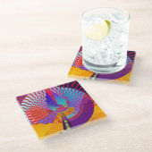 RANDOM WAVES GLASUNTERSETZER (Schrägansicht)