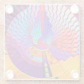 RANDOM WAVES GLASUNTERSETZER (Rückseite)