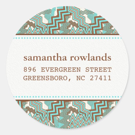 Random Zig Zag Stickers (Vorderseite)