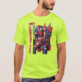 Randomisierte farbenfrohe Zahlen T-Shirt (Vorderseite)