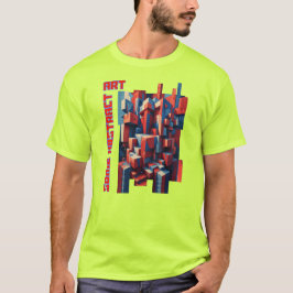 Randomisierte farbenfrohe Zahlen T-Shirt