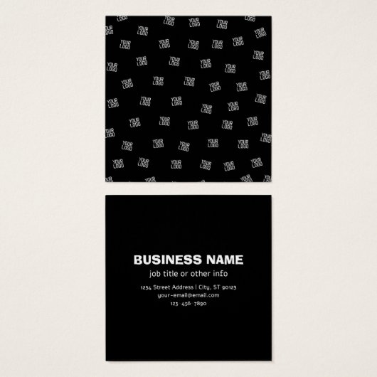 Randomisiertes Design, Geschäftslogo oder Bild (Vorne & Hinten)