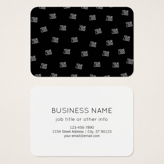 Randomisiertes Design, Geschäftslogo oder Bild (Vorne & Hinten)