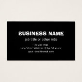 Randomisiertes Design, Geschäftslogo oder Bild (Rückseite)