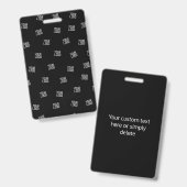 Randomisiertes Design, Geschäftslogo oder Bild Ausweis (Vorder- & Rückseite)