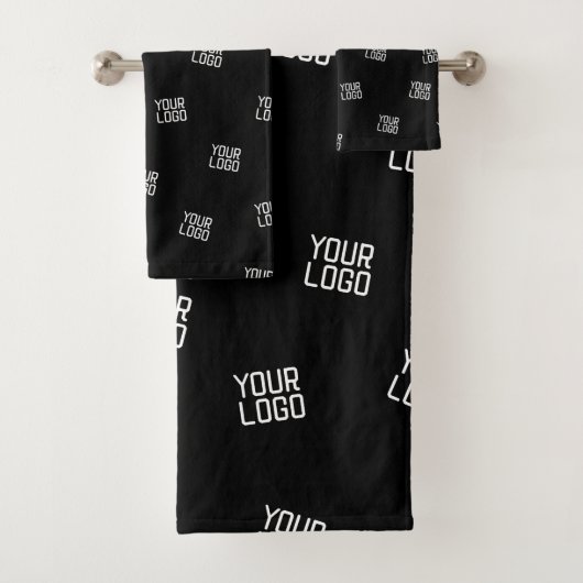 Randomisiertes Design, Geschäftslogo oder Bild Badhandtuch Set (Insitu)