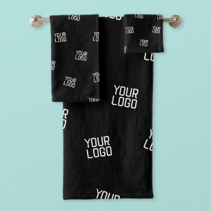 Randomisiertes Design, Geschäftslogo oder Bild Badhandtuch Set