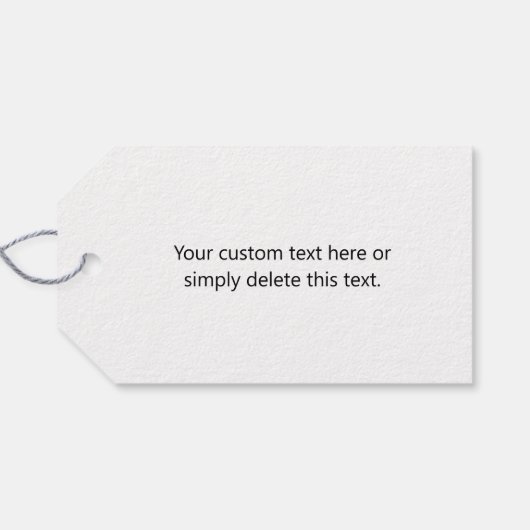 Randomisiertes Design, Geschäftslogo oder Bild Geschenkanhänger (Rückseite Horizontal)