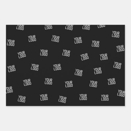 Randomisiertes Design, Geschäftslogo oder Bild Geschenkpapier Set (Vorderseite)