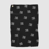 Randomisiertes Design, Geschäftslogo oder Bild Golfhandtuch (Vorderseite)