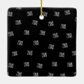 Randomisiertes Design, Geschäftslogo oder Bild Keramikornament (Rückseite)