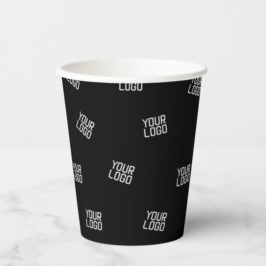 Randomisiertes Design, Geschäftslogo oder Bild Pappbecher (Vorderseite)