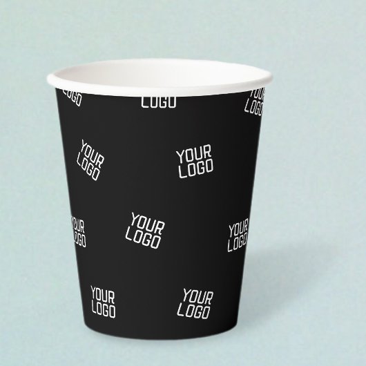 Randomisiertes Design, Geschäftslogo oder Bild Pappbecher