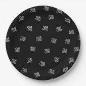 Randomisiertes Design, Geschäftslogo oder Bild Pappteller (Vorderseite)