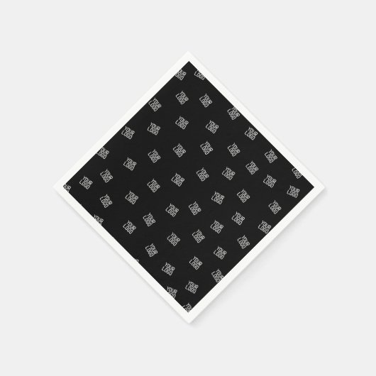 Randomisiertes Design, Geschäftslogo oder Bild Serviette (Ecke)