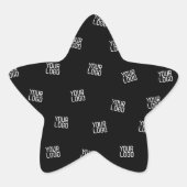 Randomisiertes Design, Geschäftslogo oder Bild Stern-Aufkleber (Vorderseite)