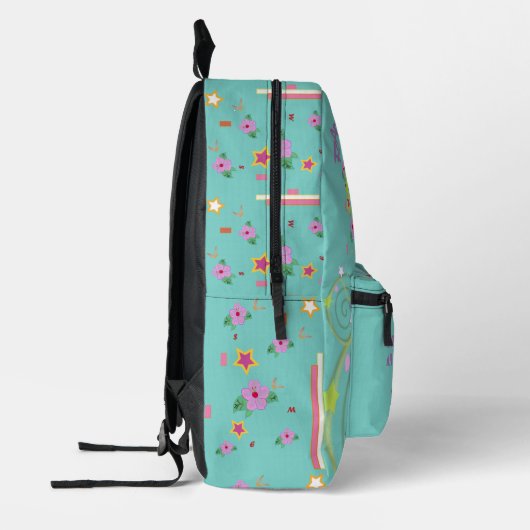 Randow World Print Cut Nähen Rucksack (Links)