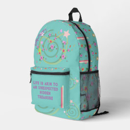 Randow World Print Cut Nähen Rucksack
